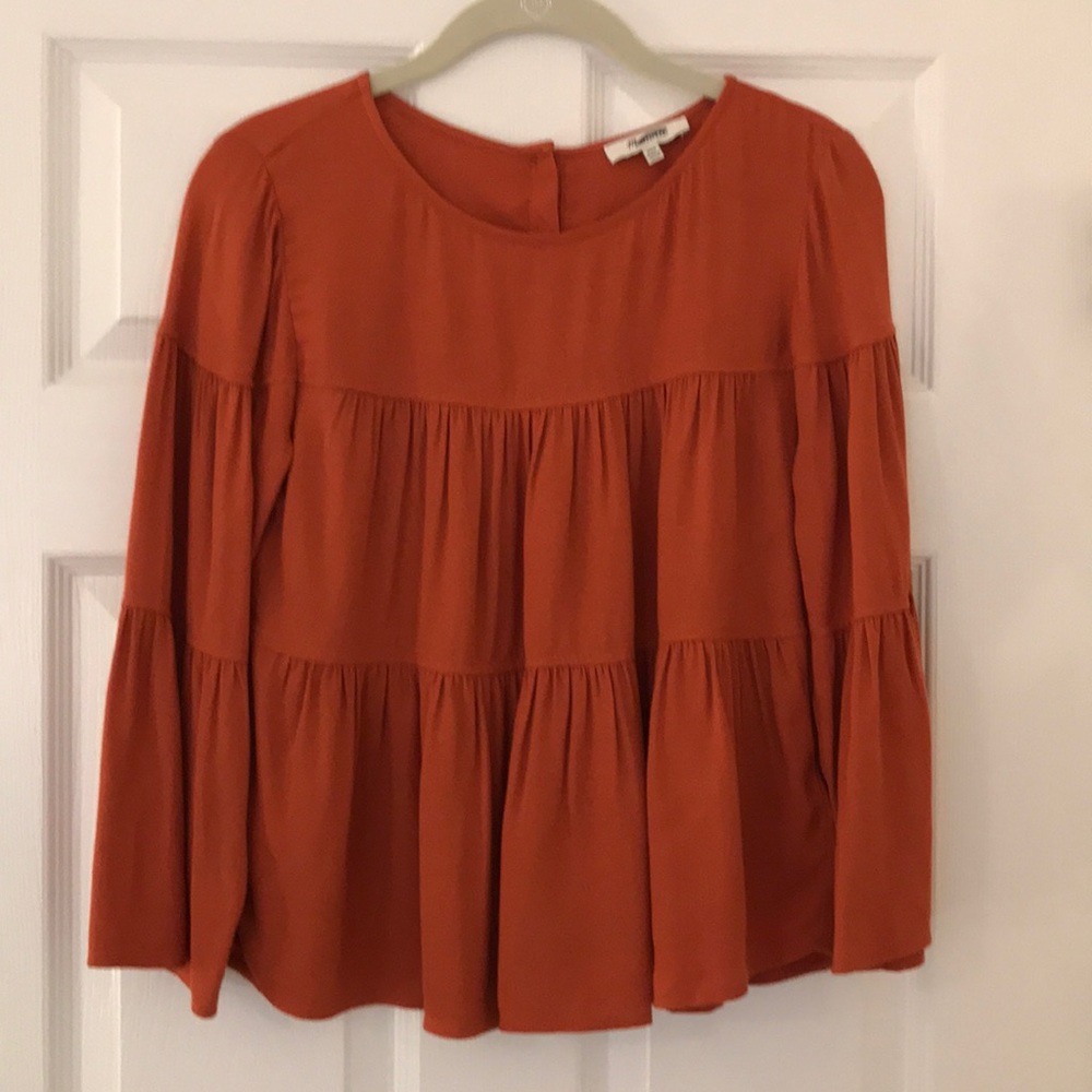 Madewell Tiered Button-back Top